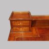Edwardian inlaid satinwood writing table stationary drawers