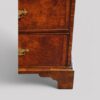 George II burr elm chest bracket foot