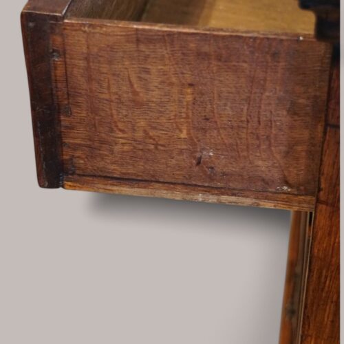 George II burr elm chest drawr lining in oak