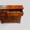 George II burr elm chest top drawer