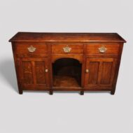 George III oak dog kennel dresser base