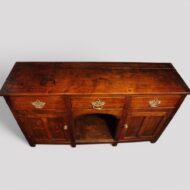 George III oak dog kennel dresser base top