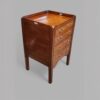 Georgian inlaid bedside chest at angle
