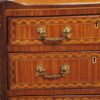 Georgian inlaid bedside chest cast handles
