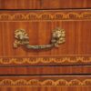 Georgian inlaid bedside chest handle