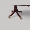Georgian mahogany 3 pillar dining table centre quadruple column