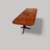 Georgian mahogany 3 pillar dining table end view