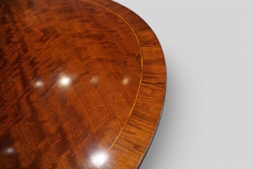 Regency style circular dining table banding