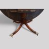 Regency style circular dining table edge banding