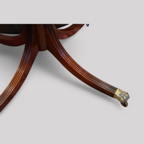Regency style circular dining table leg