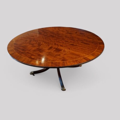 Regency style circular dining table side
