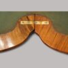 Victorian inlaid walnut card table hinge