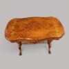 Victorian inlaid walnut card table side