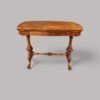 Victorian inlaid walnut card table side (2)