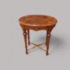 Victorian inlaid walnut oval table
