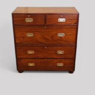 Victorian mahogany military chest