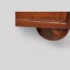 Victorian mahogany military chest bun foot