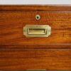 Victorian mahogany military chest drawer front