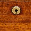 Victorian mahogany military chest key hole