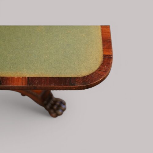 William IV rosewood card table edge