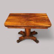 William IV rosewood card table top