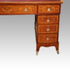Edwardian inlaid mahogany pedestal desk drawers
