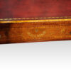 Edwardian inlaid mahogany pedestal desk inlay detail