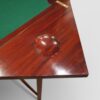 Edwardian mahogany envelope card table counter cup