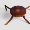 Edwardian mahogany envelope card table platform