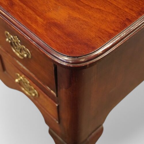 George II red walnut lowboy corner