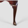 George II red walnut lowboy leg