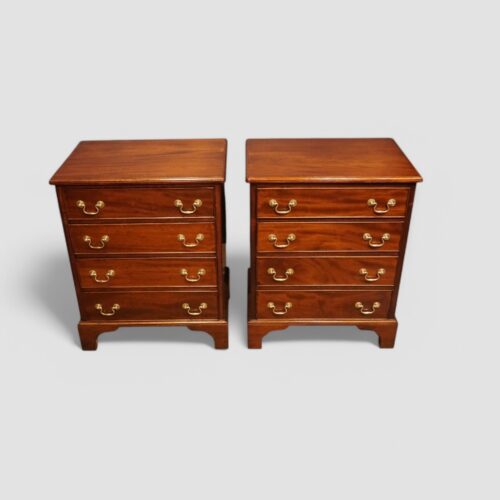Pair of mahogany bedside chests