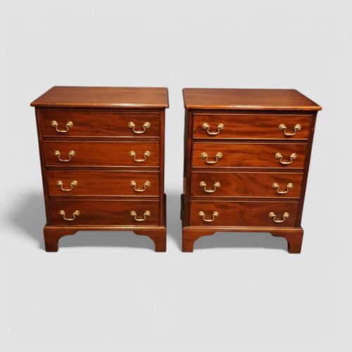 Pair of mahogany bedside chests