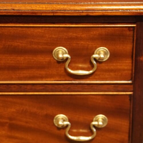 Pair of mahogany bedside chests handles