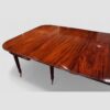 Regency mahogany Gillows style dining table top angle view