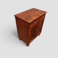 Small Victorian mahogany cupboard angle