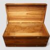 Victorian brass bound campaign trunk interior