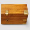Victorian camphor wood campaign chest brass corner
