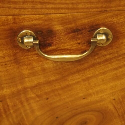 Victorian camphor wood campaign chest carrying handle