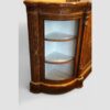 Victorian inlaid walnut 4 door credenza bow glass door
