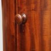 Victorian mahogany cylindrical bedside cabinet knob handle