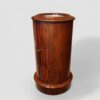 Victorian mahogany cylindrical bedside cabinet