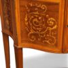 Edwardian inlaid display cabinet centre door detail