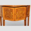 Edwardian inlaid display cabinet centre doors