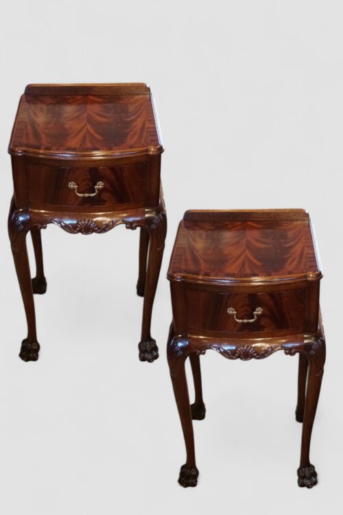 Pair of George VI bedside tables main