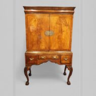 Queen Anne style walnut cabinet