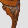 Queen Anne style walnut cabinet carved knee