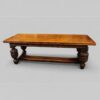 Victorian oak draw leaf dining table in the Elizabethan style