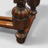 Victorian oak draw leaf dining table in the Elizabethan style bulbous leg