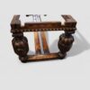 Victorian oak draw leaf dining table in the Elizabethan style end base